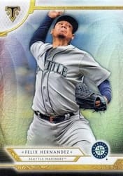 2018 Topps Triple Threads Base Set Felix Hernandez #25 card