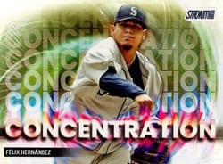 2025 Stadium Club Concentration Félix Hernández #C-20 card