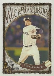 2025 Topps Allen & Ginter Wicked Curves Félix Hernández #WC-19 card