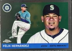 2025 Topps Chrome Platinum Base Set Félix Hernández #466 card