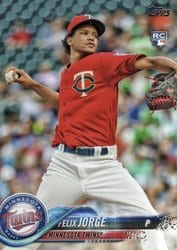 2018 Topps Base Set Felix Jorge #410 card