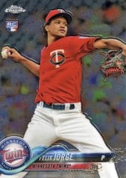 2018 Topps Chrome Base Set Felix Jorge #127 card