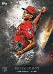 2018 Topps Inception Base Set Felix Jorge #96 card