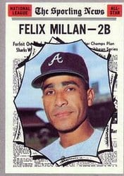 1970 Topps Base Set Felix Millan #452 card