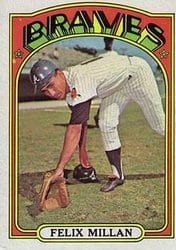 1972 Topps Base Set Felix Millan #540 card