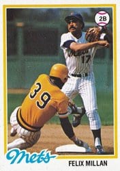 1978 Topps Base Set Felix Millan #505 card