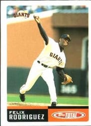 2002 Topps Total Base Set Felix Rodriguez #99 card