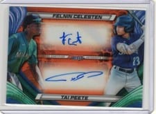 2024 Bowman's Best Dual Autographs Felnin Celesten / Tai Peete #DA-CP card