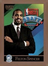 1990-91 SkyBox Base Set Felton Spencer #361 card