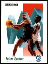 1991-92 SkyBox Base Set Felton Spencer #174 card