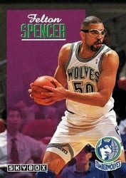 1992-93 SkyBox Base Set Felton Spencer #148 card