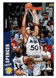 1996-97 Collector's Choice Base Set Felton Spencer #300 card