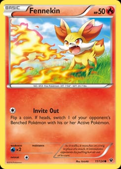 Fates Collide Fennekin #11 card