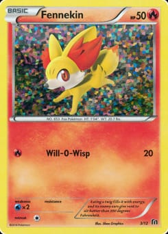 McDonald's Collection 2016 Fennekin #3 card