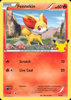 McDonald's Collection 2021 Fennekin #14 card