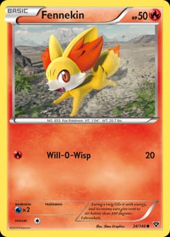 XY Fennekin #24 card