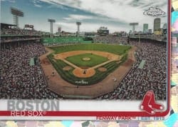 2019 Topps Chrome Sapphire Edition Base Set Fenway Park #160 card