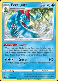 Fusion Strike Feraligatr #57 card