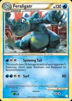 2010 HeartGold & SoulSilver Feraligatr #20 card