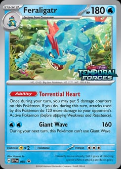 2023 Scarlet & Violet Black Star Promos Feraligatr #89 card