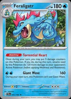 Temporal Forces Feraligatr #41 card