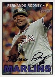 2016 Topps Heritage Base Set Fernando Rodney #666 card