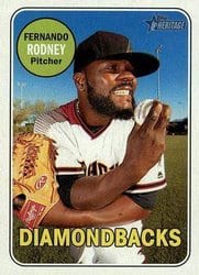 2018 Topps Heritage Base Set Fernando Rodney #38 card