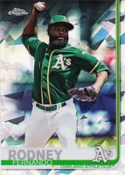 2019 Topps Chrome Sapphire Edition Base Set Fernando Rodney #692 card