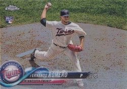 2018 Topps Chrome Update Base Set Fernando Romero #HMT17 card