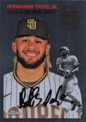 2023 Topps Chrome Platinum Anniversary Base Set Fernando Tatis #366 card