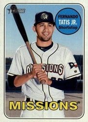 2018 Topps Heritage Minor League Base Set Fernando Tatis Jr. #100 card
