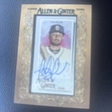 2020 Topps Allen & Ginter Mini Autographs Fernando Tatis Jr. Red Ink #MA-FT card