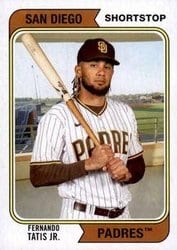 2020 Topps Archives Base Set Fernando Tatis Jr. #185 card
