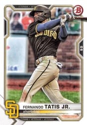 2021 Bowman Base Set Fernando Tatis Jr. #87 card