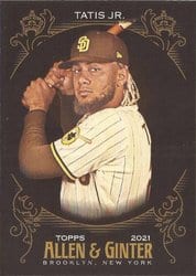 2021 Topps Allen & Ginter X Base Set Fernando Tatis Jr. #35 card
