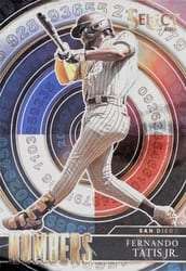 2022 Panini Select Numbers Fernando Tatis Jr. #SN1 card