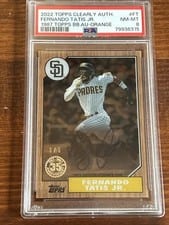 2022 Topps Clearly Authentic 1987 Topps Baseball Autographs Fernando Tatis Jr. #87TBA-FT card