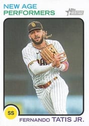 2022 Topps Heritage New Age Performers Fernando Tatis Jr. #NAP-8 card