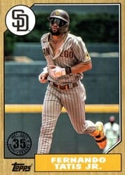 2022 Topps Update 1987 Topps Fernando Tatis Jr. #87TBU-38 card