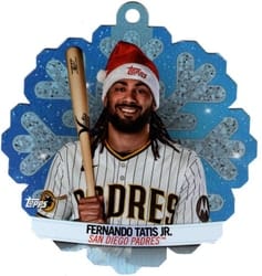 2023 Topps Holiday Oversized Die-Cut MLB Ornaments Fernando Tatis Jr. #MLBDC-20 card