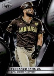 2025 Topps Chrome Black Base Set Fernando Tatis Jr. #55 card