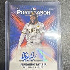 2025 Topps Postseason Performance Autograph Fernando Tatis Jr. #PPA-FT card