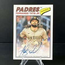 2026 Topps Heritage Real One Autographs Fernando Tatis Jr. #ROA-FTJ card