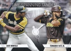 2023 Topps Update Time-Spanning Tandems Fernando Tatis Jr. / Dave Winfield #TS-13 card