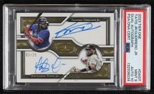 2023 Topps Tier One Dual Autographs Fernando Tatis Jr. / Vladimir Guerrero Jr. #DA-GT card