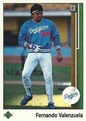 1989 Upper Deck Base Set Fernando Valenzuela #656 card