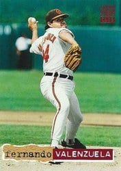 1994 Stadium Club Base Set Fernando Valenzuela #69 card