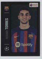 2022 Topps Merlin Heritage 98 UEFA Ferran Torres Green #113 card