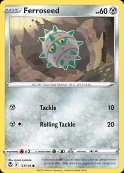 Silver Tempest Ferroseed #121 card