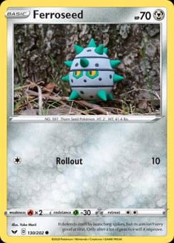 Sword & Shield Ferroseed #130 card